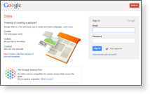 Google Inc - Site Screenshot